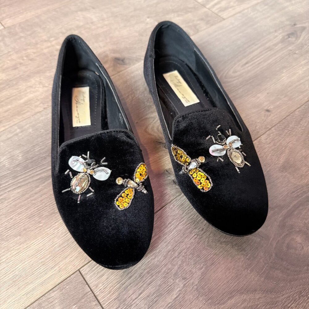 Vintage Havana Sue Velvet Flats - Picture 2 of 6